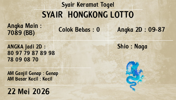 Prediksi Hongkong Lotto