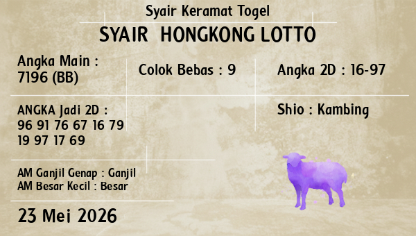 Prediksi Hongkong Lotto