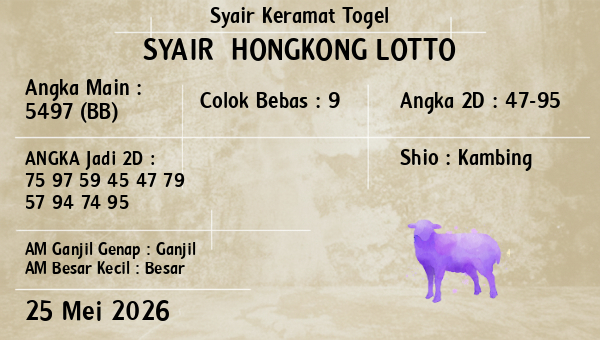 Prediksi Hongkong Lotto