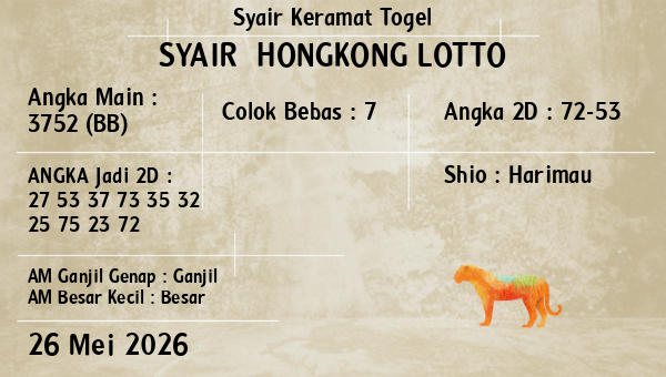 Prediksi Hongkong Lotto