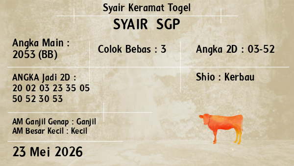Prediksi SGP