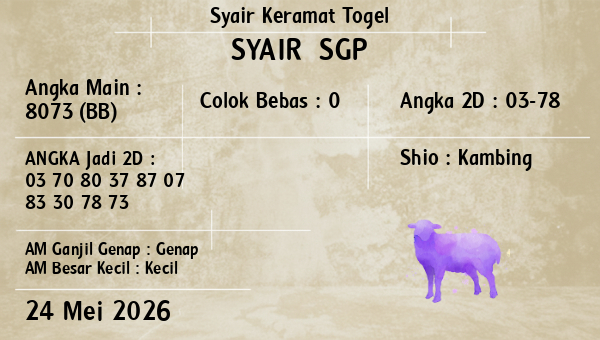Prediksi SGP