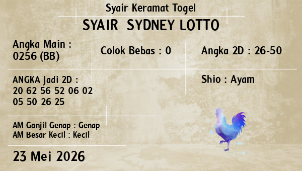 Prediksi Sydney Lotto