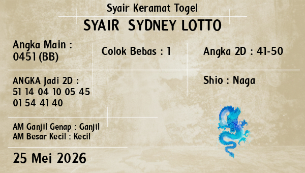 Prediksi Sydney Lotto