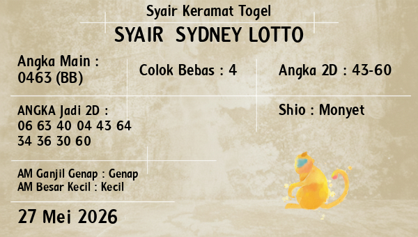 Prediksi Sydney Lotto
