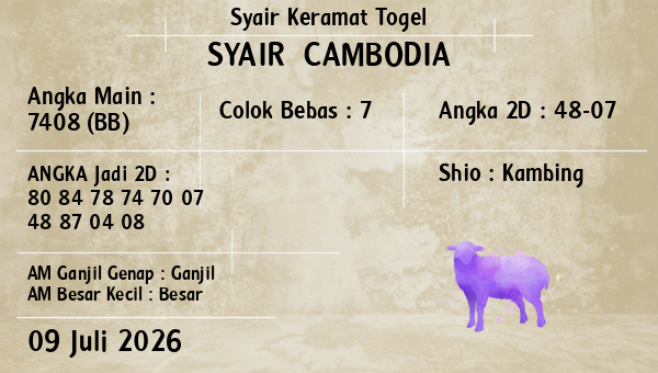 Prediksi Cambodia