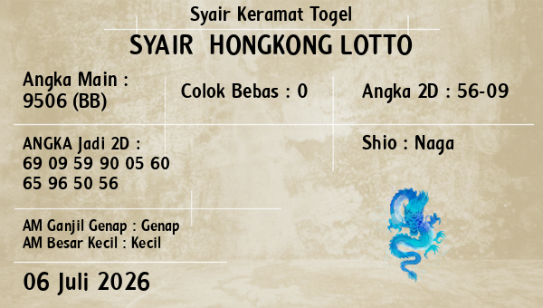 Prediksi Hongkong Lotto