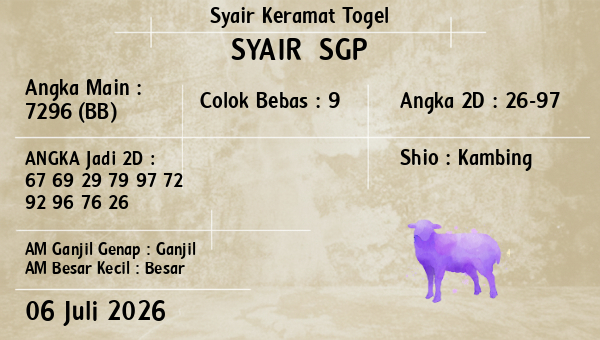 Prediksi SGP