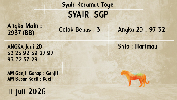Prediksi SGP