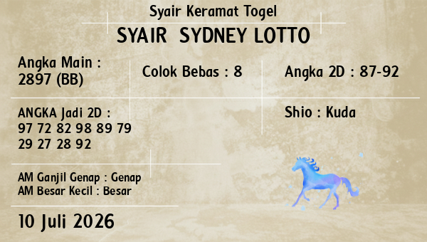 Prediksi Sydney Lotto