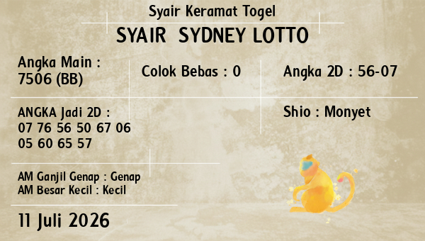 Prediksi Sydney Lotto