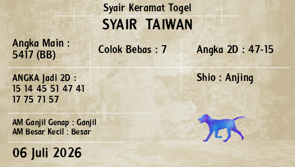 Prediksi Taiwan