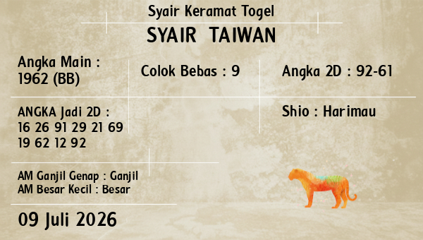 Prediksi Taiwan