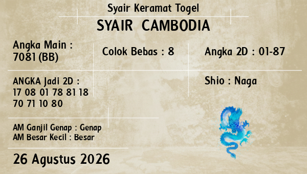 Prediksi Cambodia