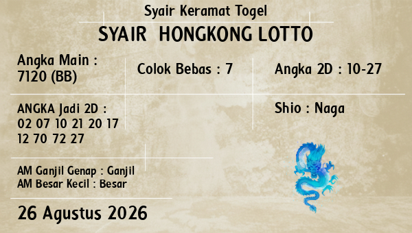 Prediksi Hongkong Lotto