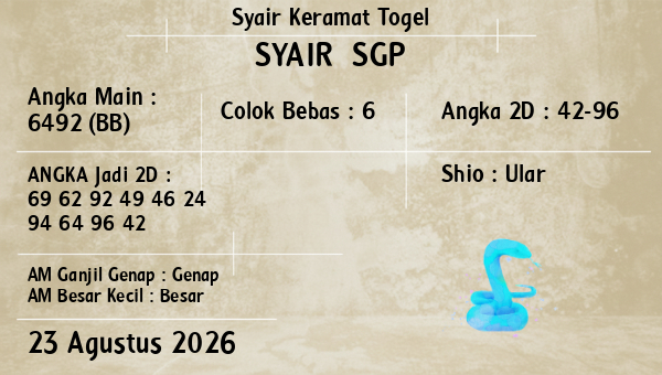 Prediksi SGP