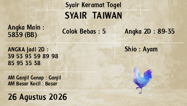 Prediksi Taiwan
