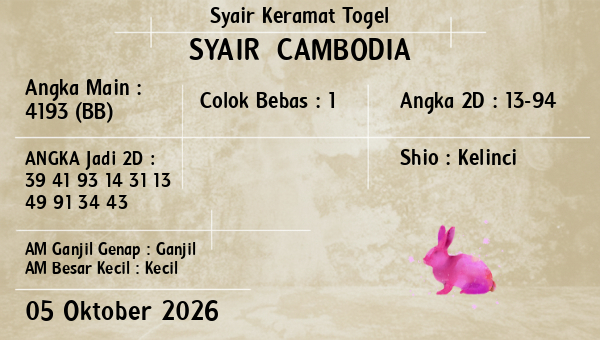 Prediksi Cambodia
