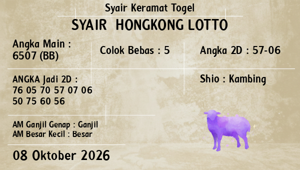 Prediksi Hongkong Lotto