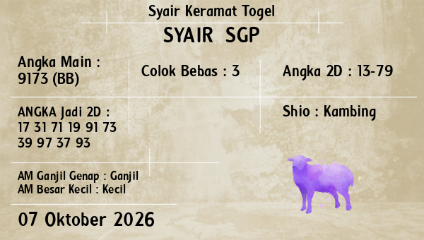 Prediksi SGP