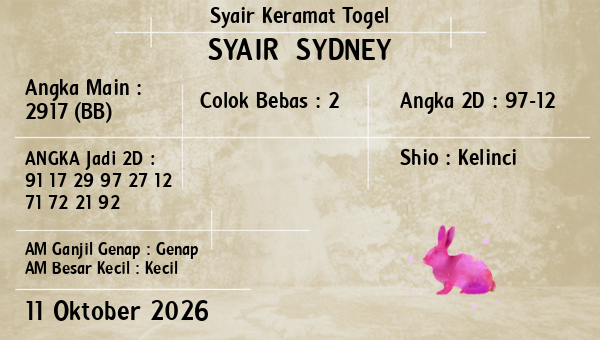 Prediksi Sydney