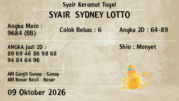 Prediksi Sydney Lotto